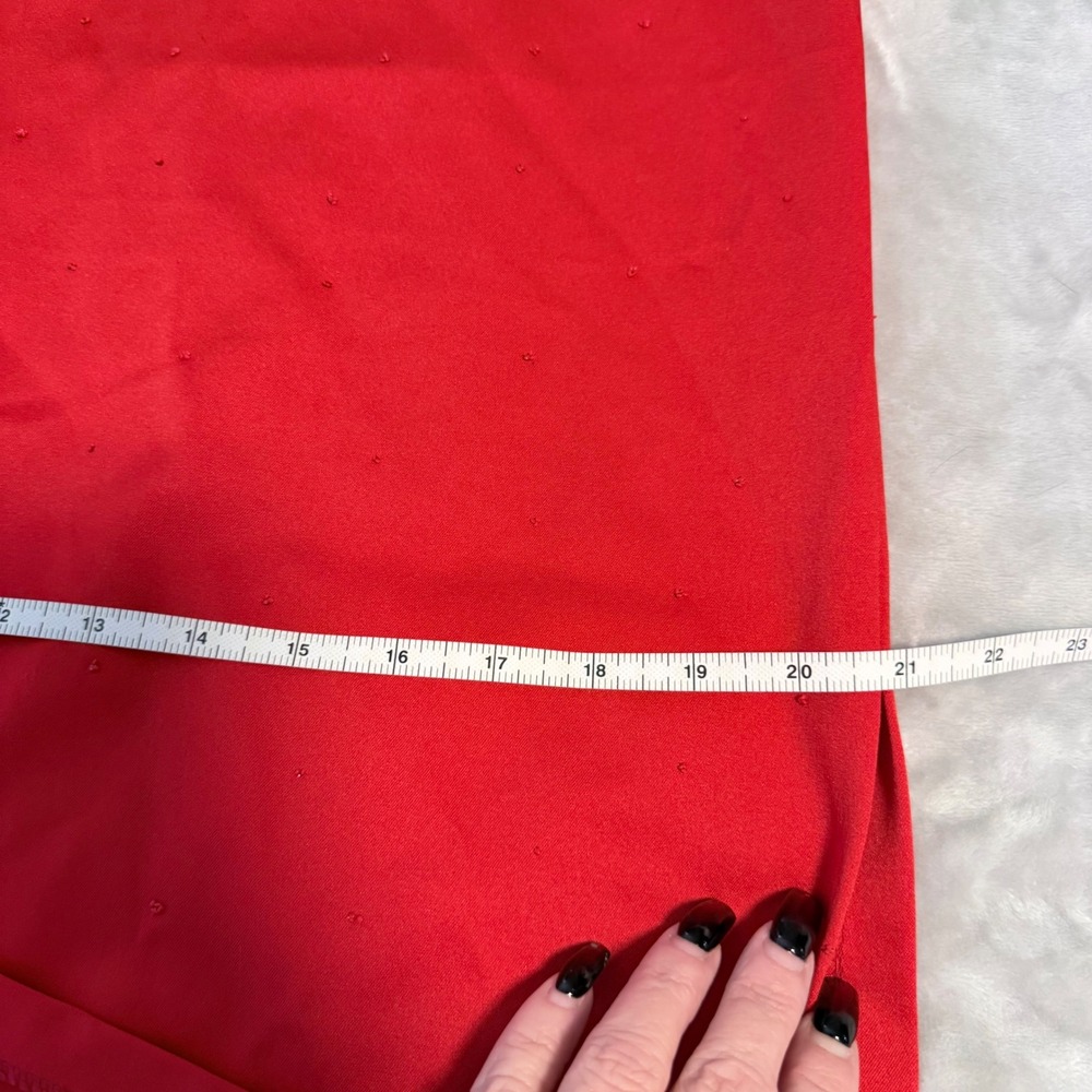 Vintage Sally USA Red Rhinestone Strapless Evening Gown Formal Dress Made USA - Picture 16 of 16